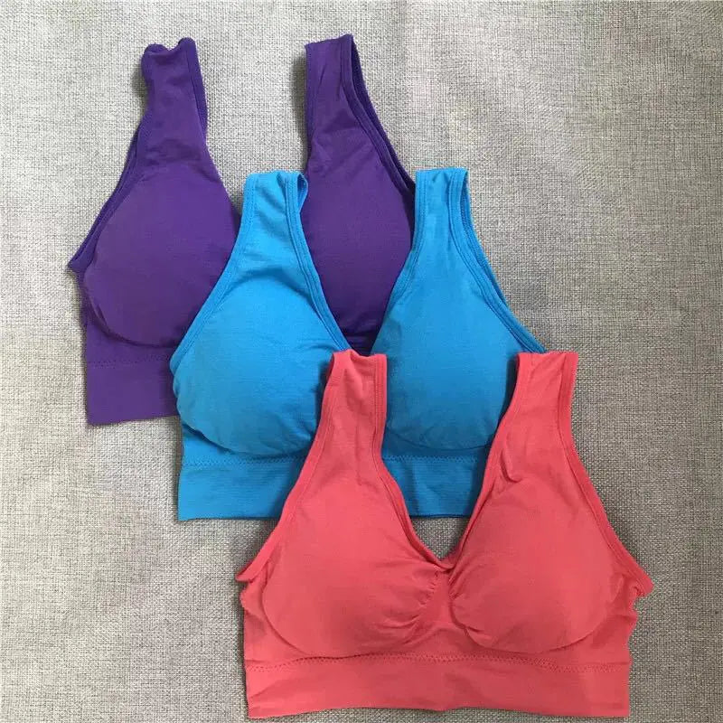 Seamless Wireless Yoga Nursing Bra for Plus Sizes