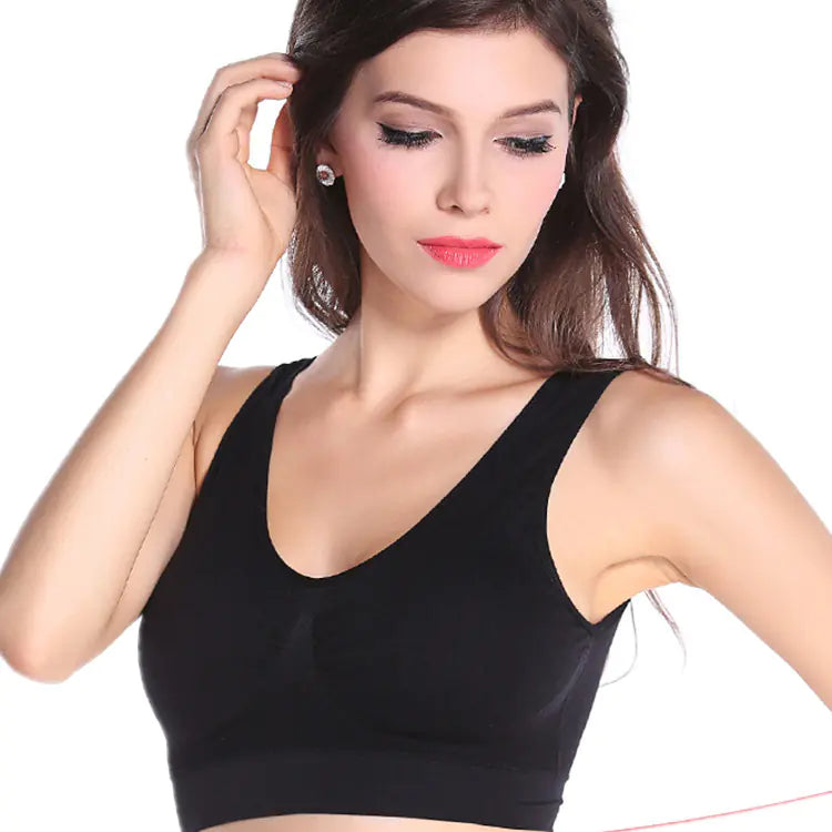 Seamless Wireless Yoga Nursing Bra for Plus Sizes