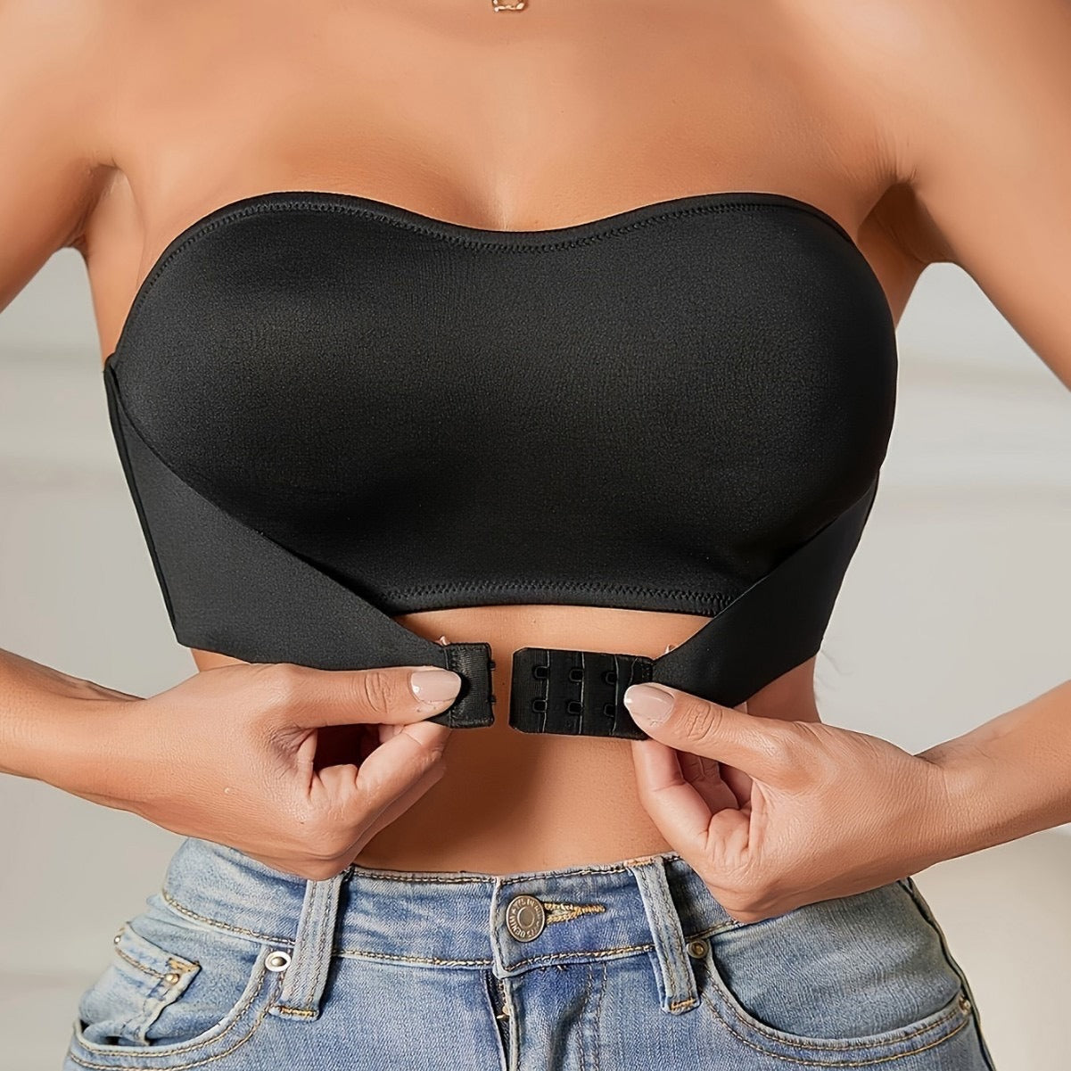 Thin Cup Push Up Strapless Bra