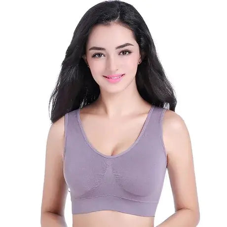 Seamless Wireless Yoga Nursing Bra for Plus Sizes