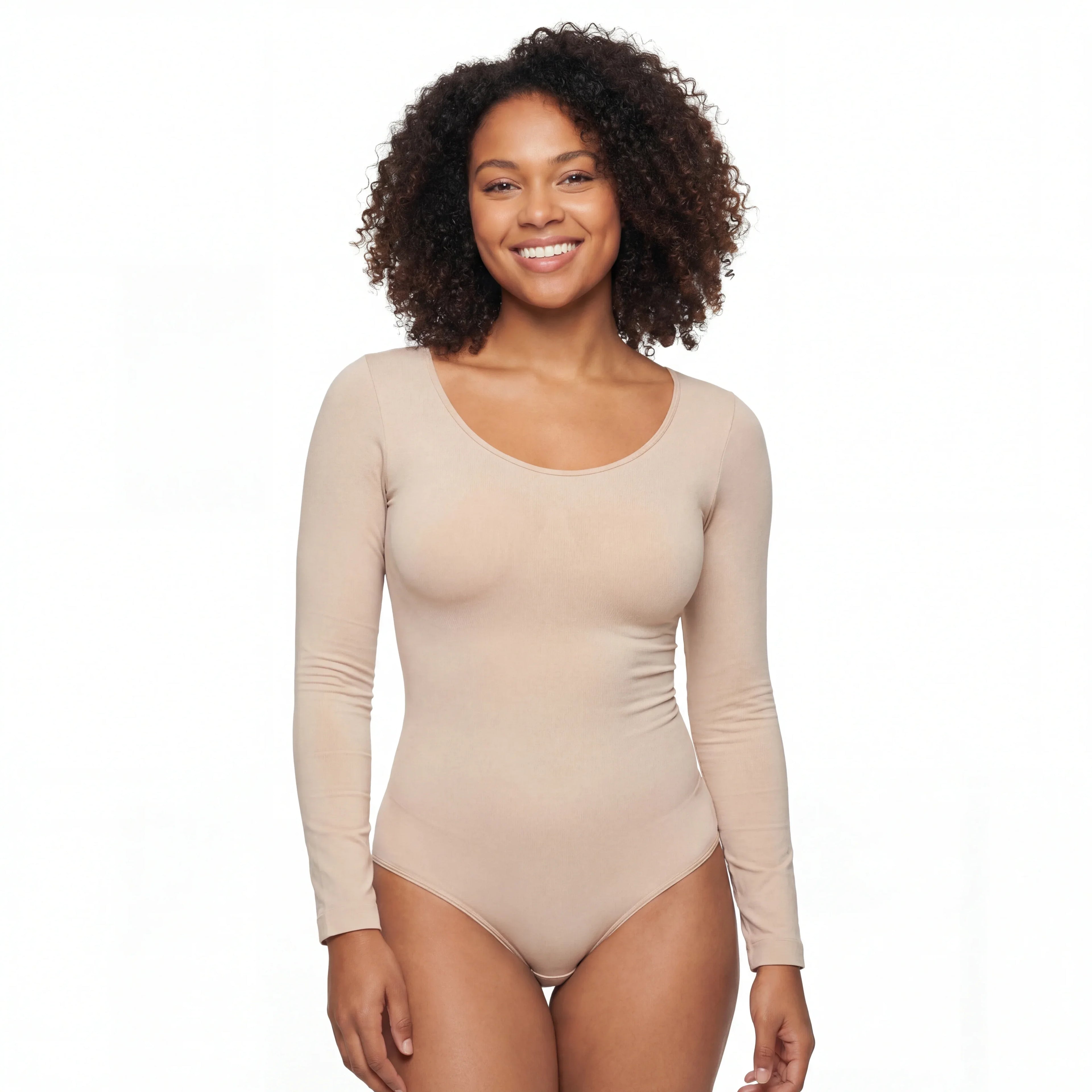 Long Sleeve Sculpting Shapewear Bodysuit - Wshape