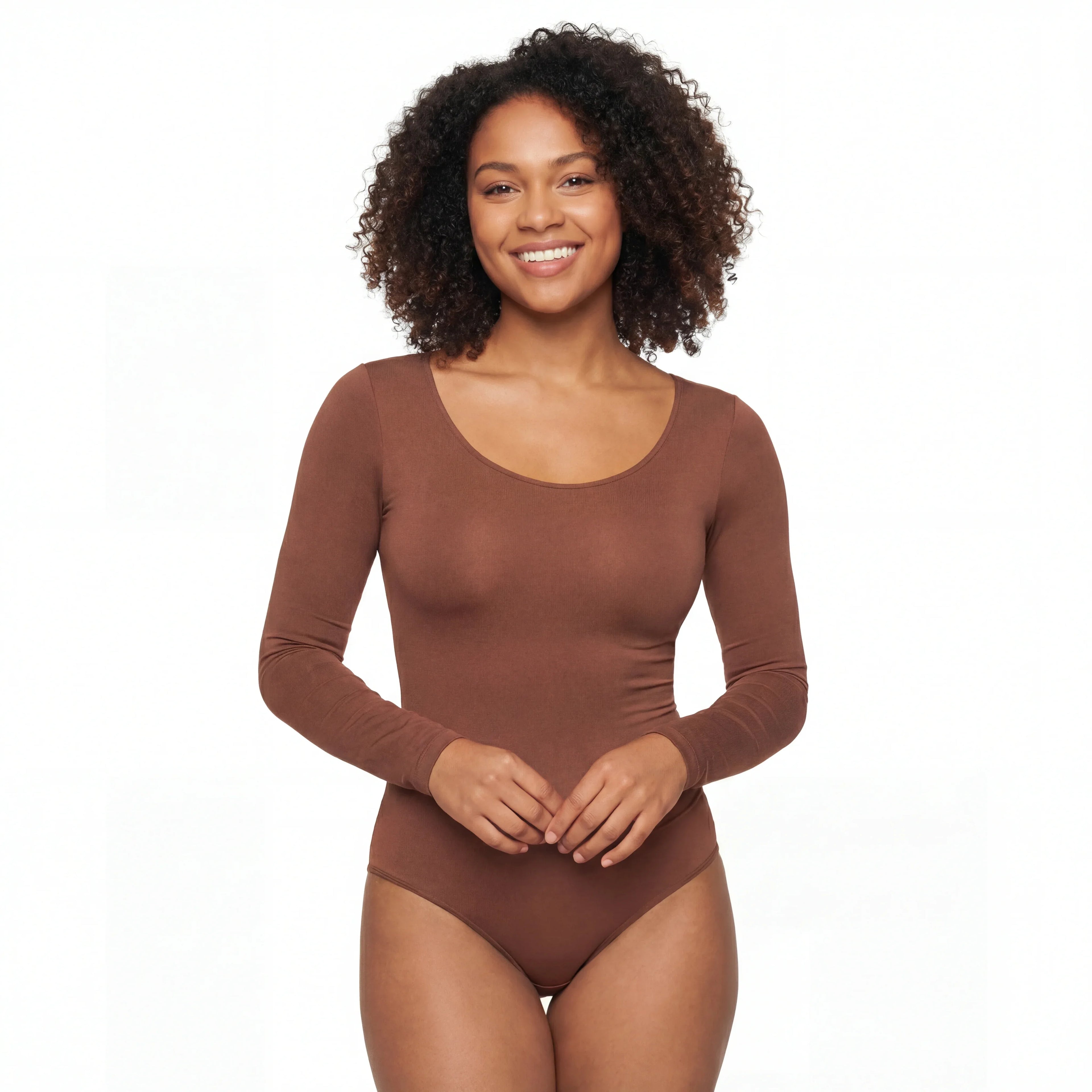 Long Sleeve Sculpting Shapewear Bodysuit - Wshape