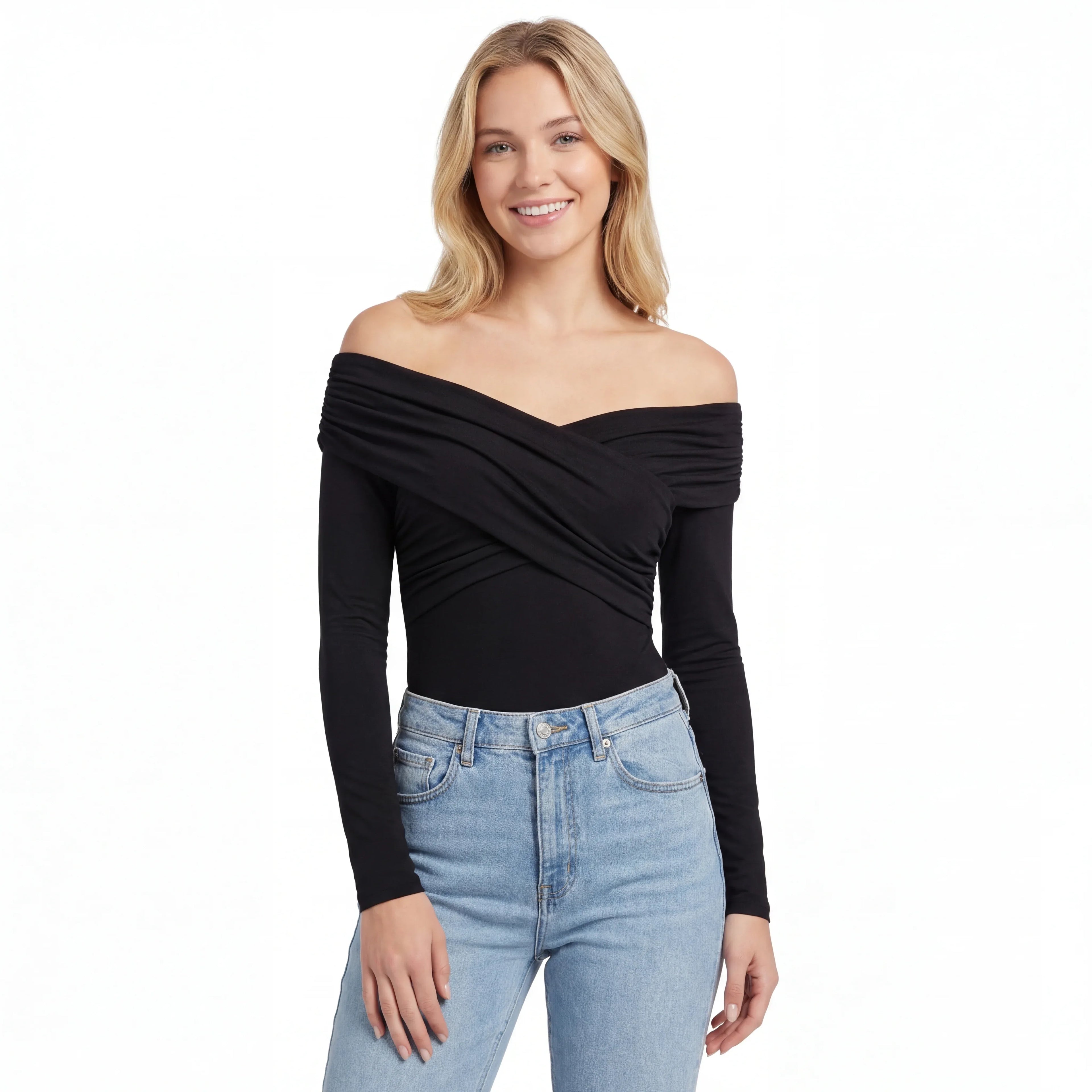 Off Shoulder Stylish Top - Wshape